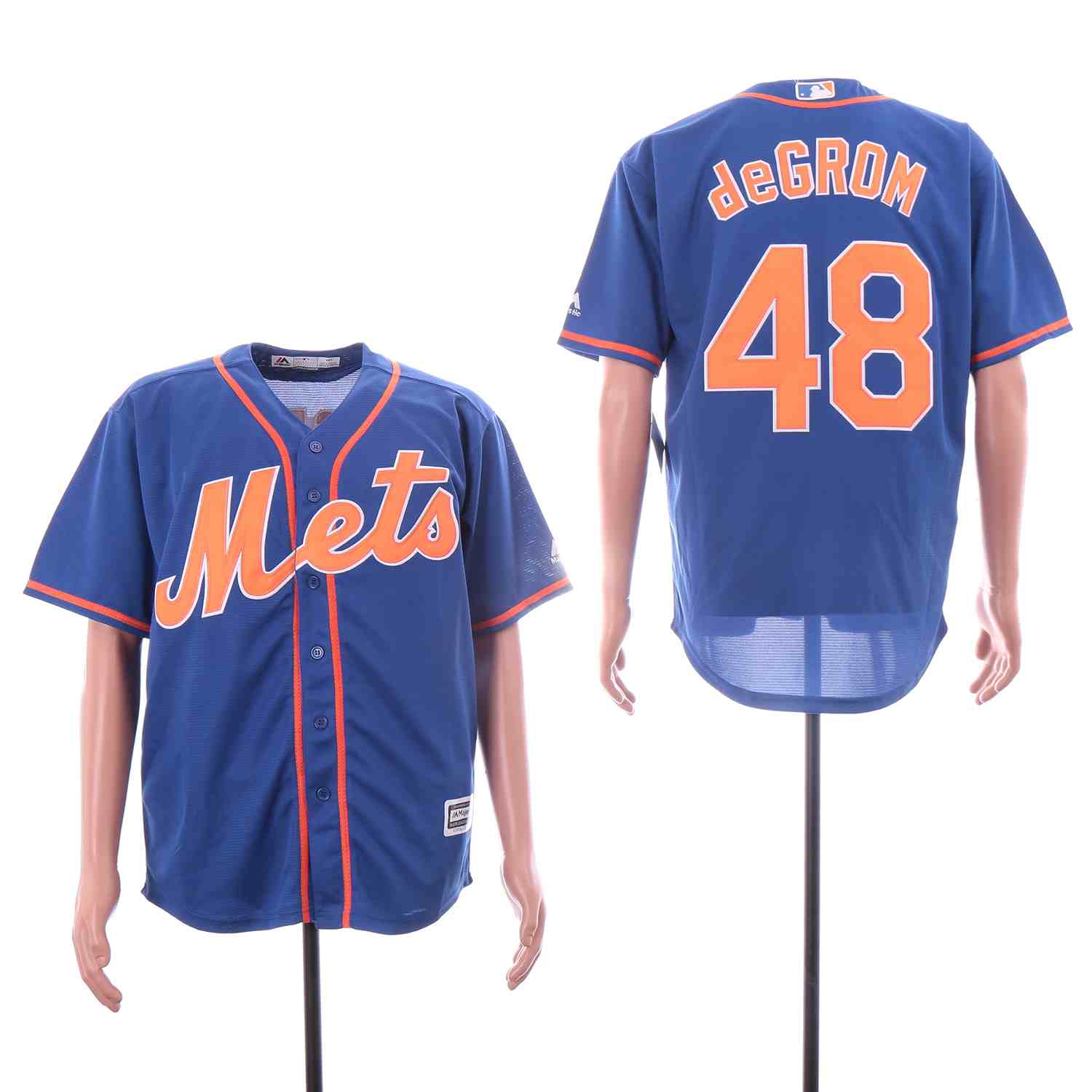 Mets 48 Jacob deGrom Royal Cool Base Jersey