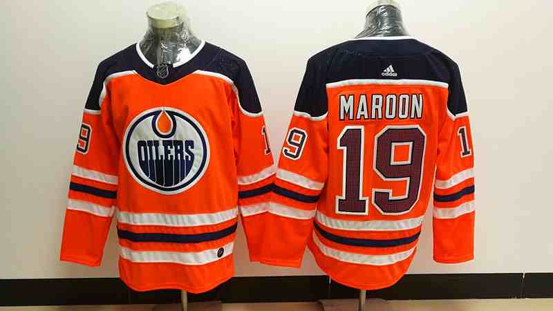 Adidas Oilers 19 Patrick Maroon Orange Stitched NHL Jersey