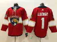 FLORIDA PANTHERS #1 ROBERTO LUONGO RED ADIDAS JERSEY