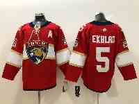 NHL FLORIDA PANTHERS #5 AARON EKBLAD RED ADIDAS JERSEY