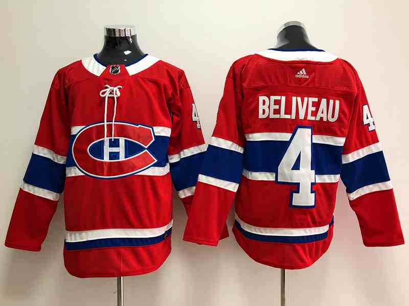 Canadiens 4 Beliveau Adidas Jersey