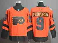 Flyers 9 Ivan Provorov Orange 2019 Stadium Series Jersey