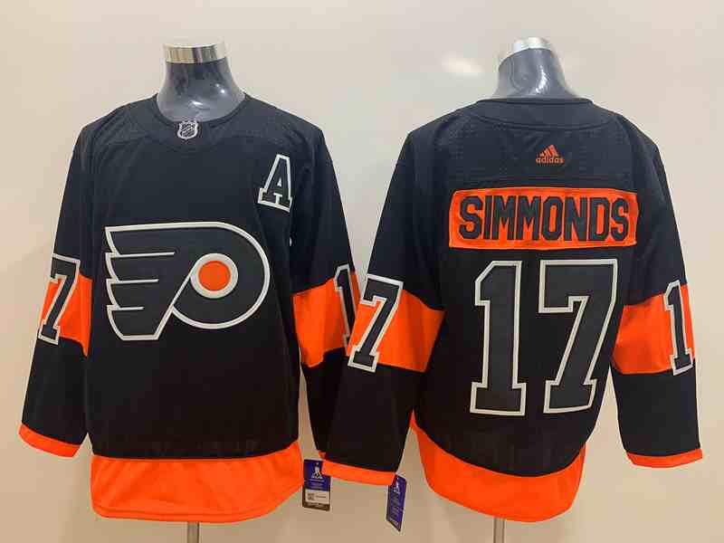 Flyers 17 Wayne Simmonds Black Adidas Jersey