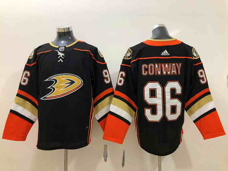 Ducks 96  Black Adidas Jersey