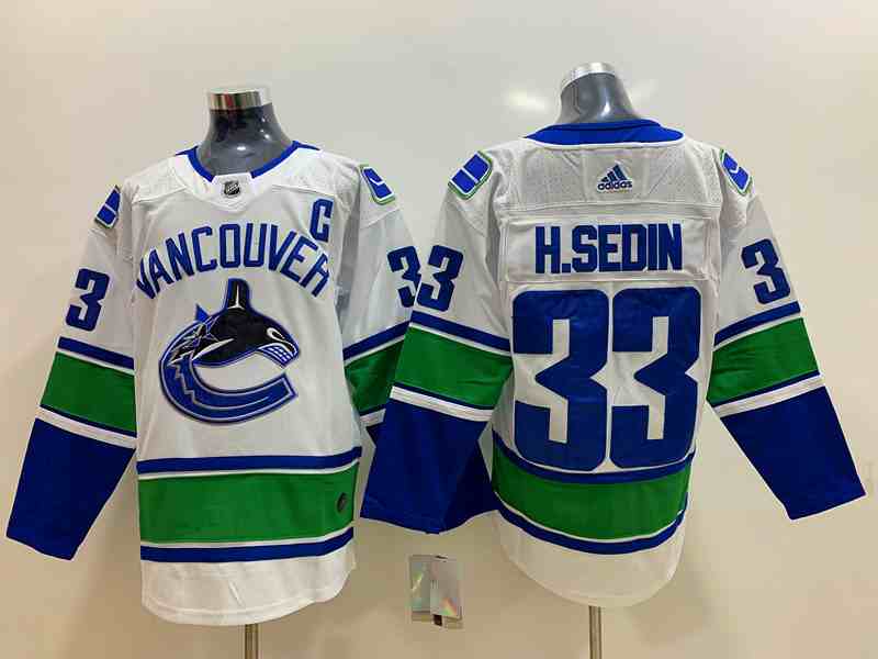 Vancouver Canucks 33 Henrik Sedin White Adidas Jerseys
