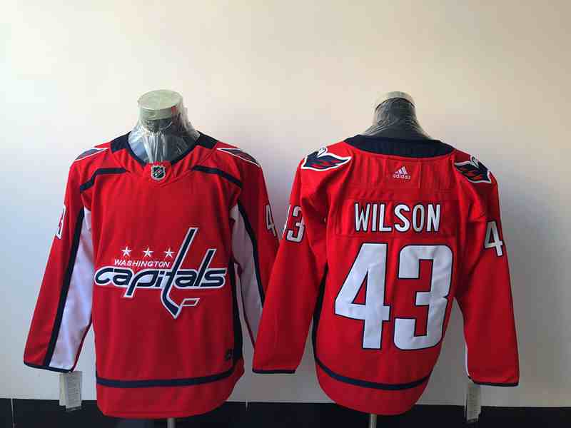Capitals 43 Tom Wilson Red Adidas Jersey