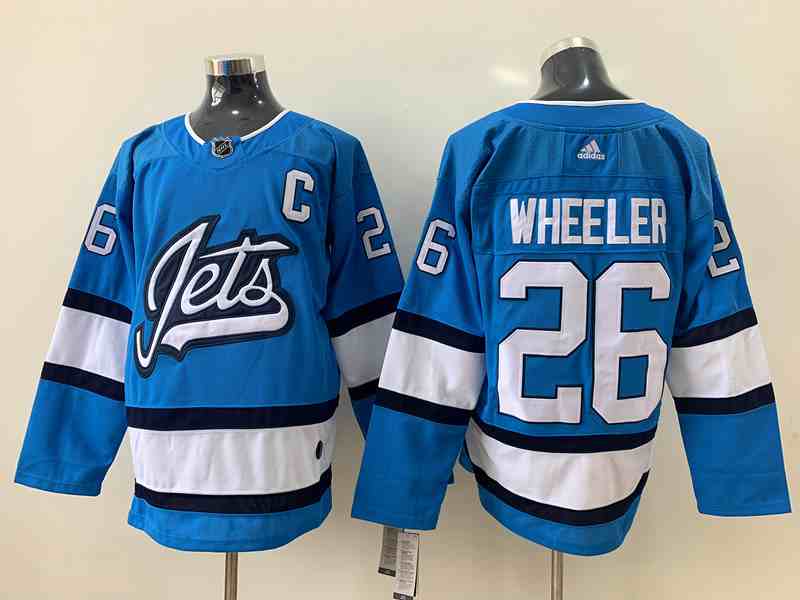 Winnipeg Jets 26 Blake Wheeler Light Blue Adidas Jersey
