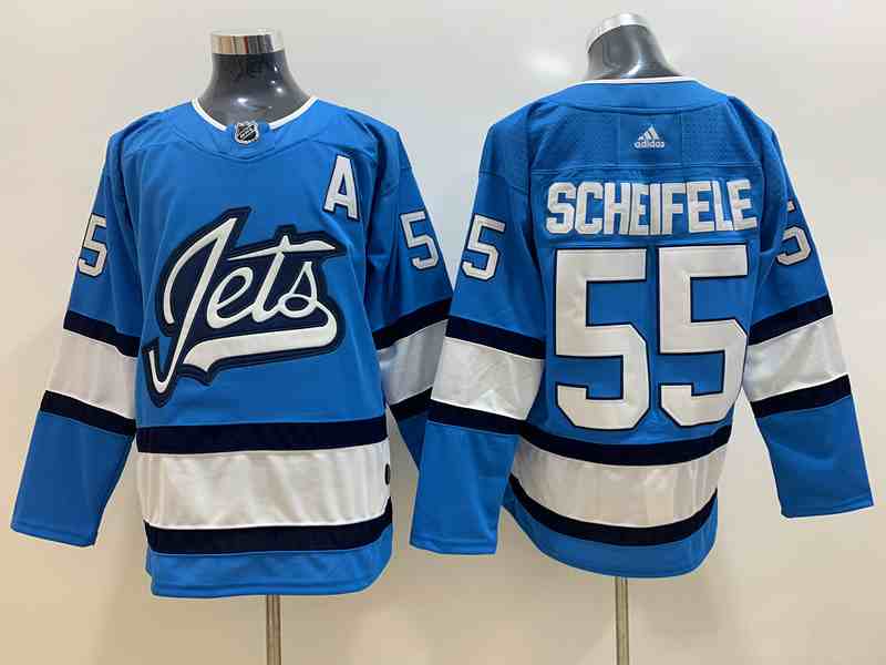 Winnipeg Jets 55 Mark Scheifele Light Blue Adidas Jersey
