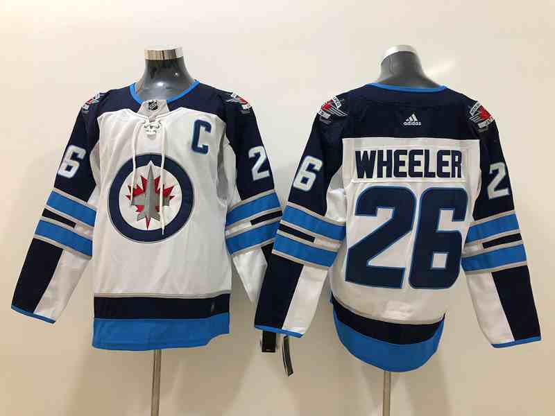 Winnipeg Jets 26 Blake Wheeler White Adidas Jersey