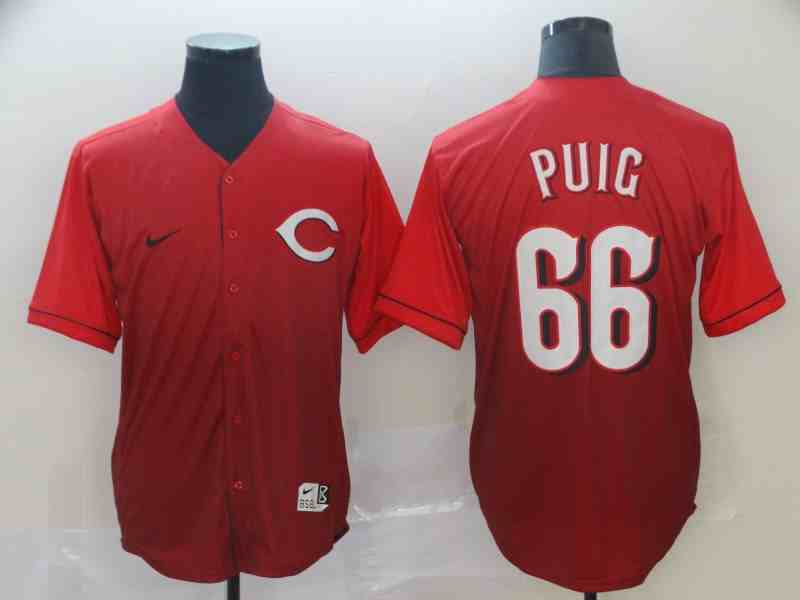 Reds 66 Yasiel Puig Red Drift Fashion Jersey