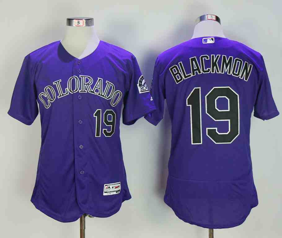 Rockies 19 Charlie Blackmon Purple Flexbase Jersey