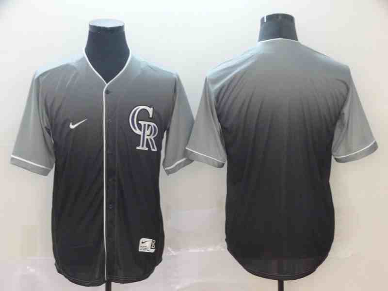 Rockies Blank Gray Drift Fashion Jersey