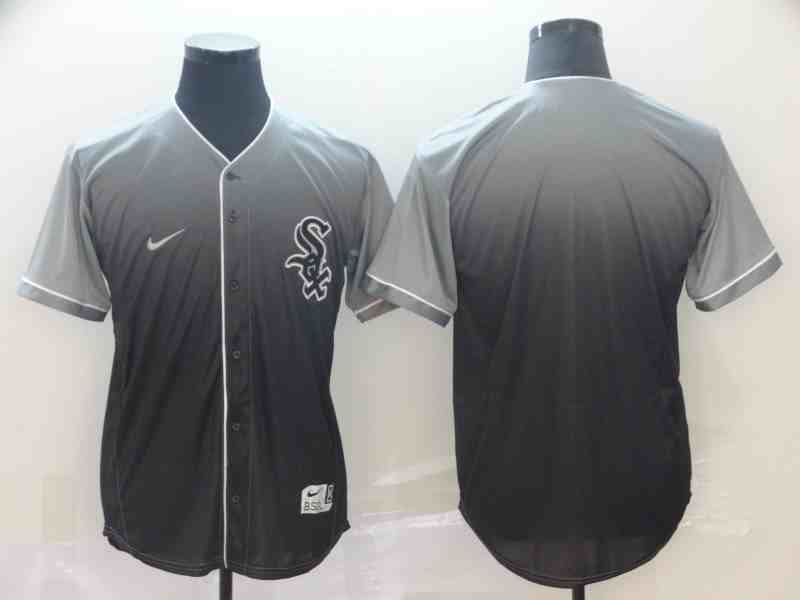 White Sox Blank Gray Drift Fashion Jersey