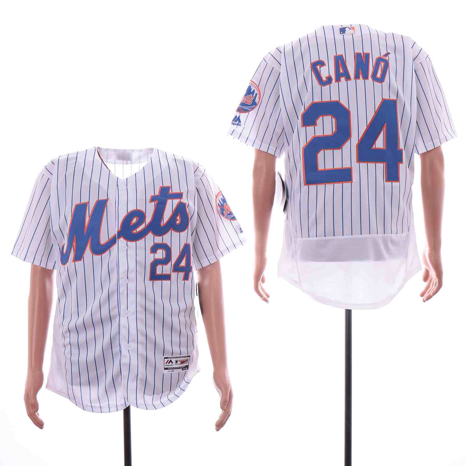 Mets 24 Robinson Cano White Flexbase Jersey