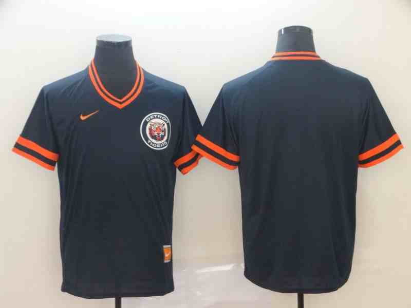 Tigers Blank Navy Throwback Jersey