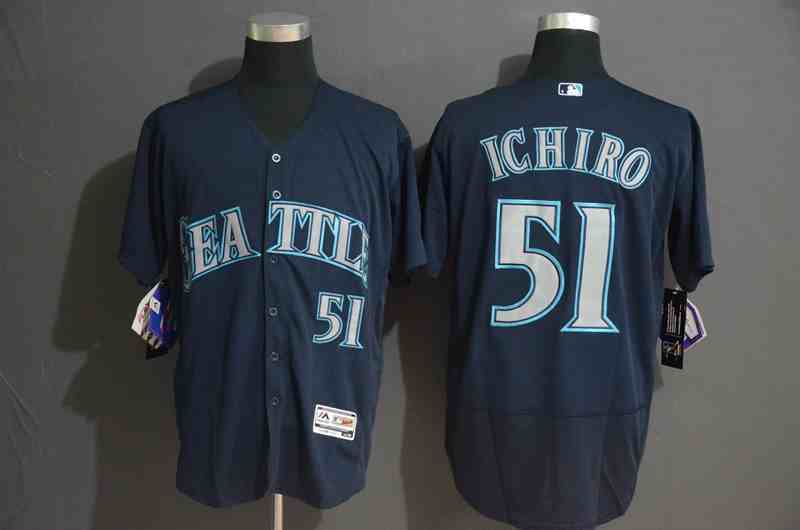 Mariners 51 Ichiro Suzuki Navy Flexbase Jersey