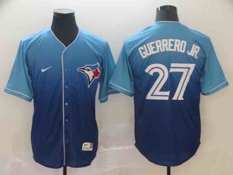 Blue Jays 27 Vladimir Guerrero Jr. Royal Drift Fashion Jersey