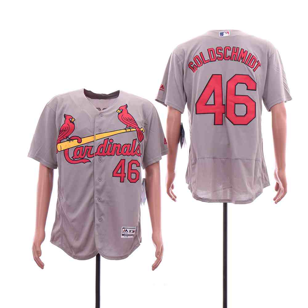 Cardinals 46 Paul Goldschmidt Gray Flexbase Jersey
