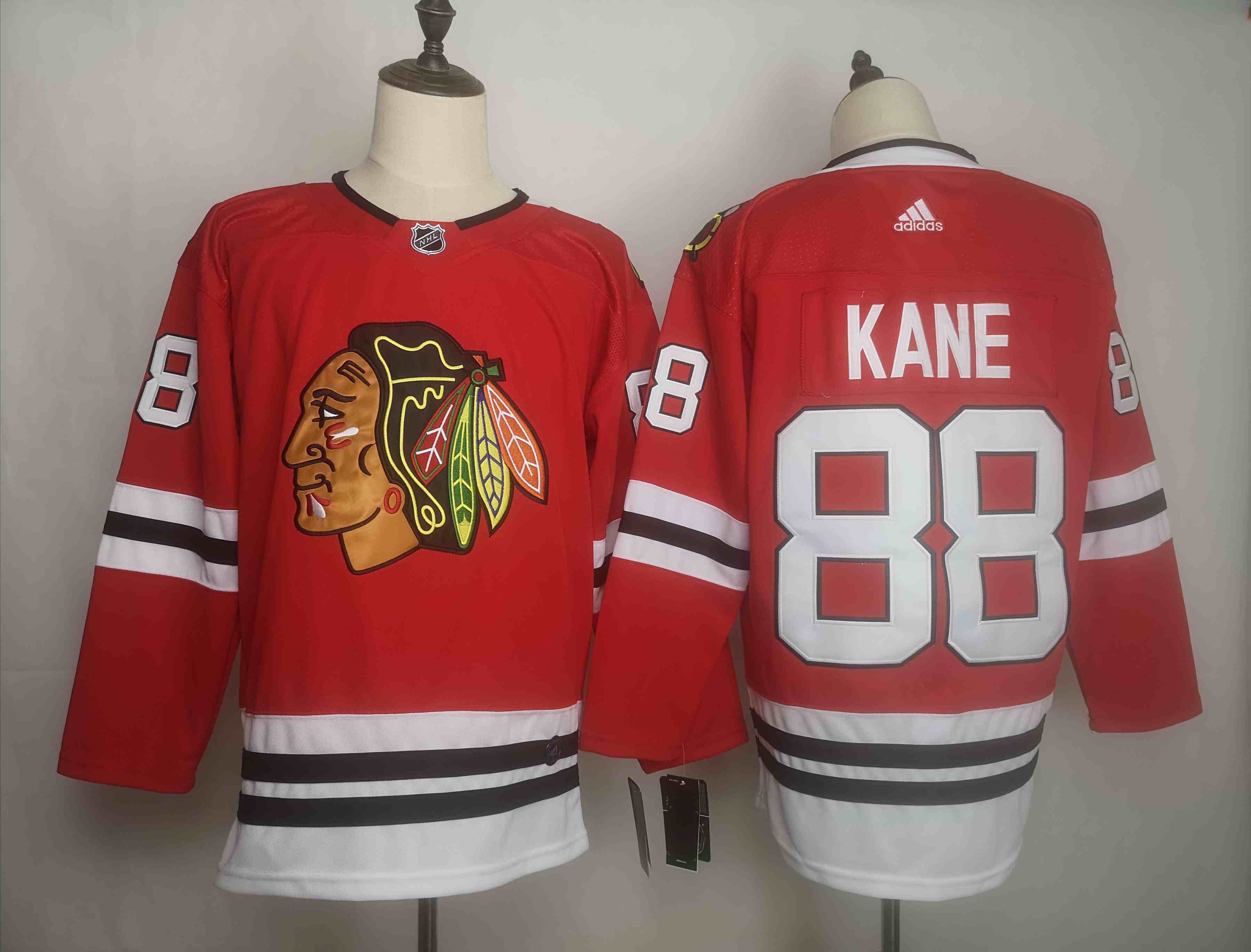 Blackhawks 88 Patrick Kane Red Adidas Jersey