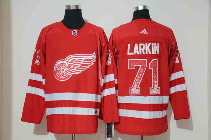Red Wings 71 Dylan Larkin Red Drift Fashion Adidas Jersey