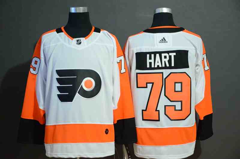 Flyers 79 Carter Hart White Adidas Jersey
