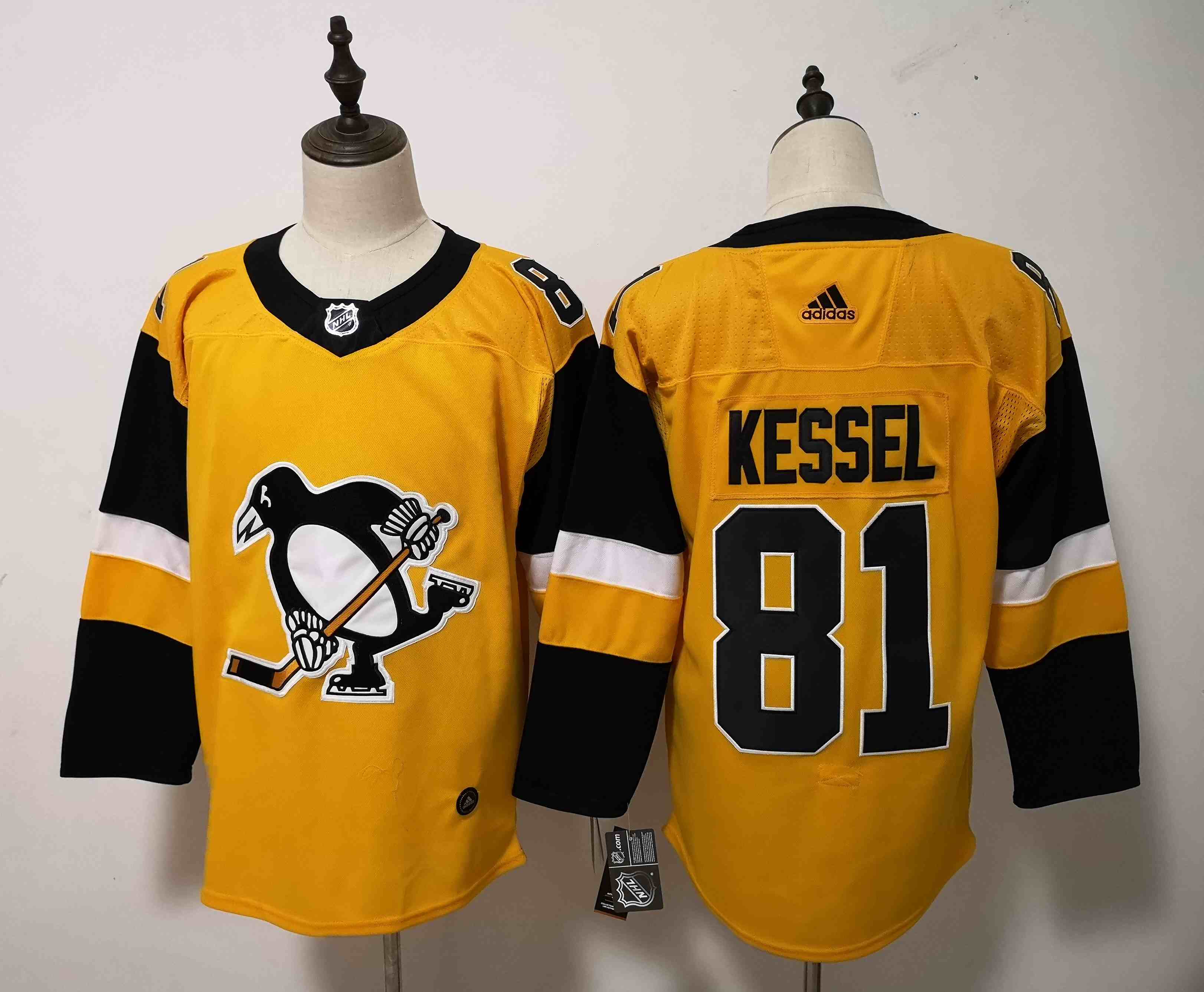 Penguins 81 Evgeni Kessel Gold Gold Alternate Adidas Jersey