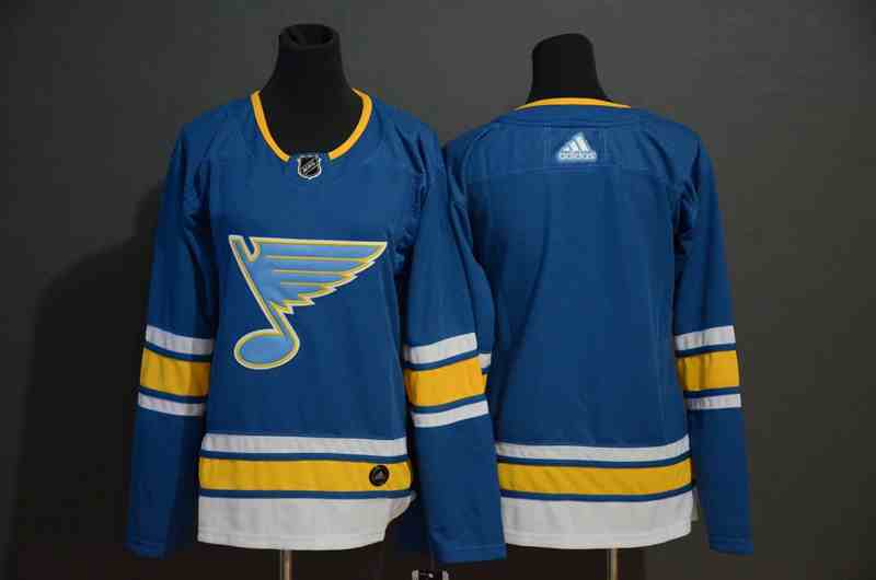 Blues Blank Blue Alternate Adidas Jersey