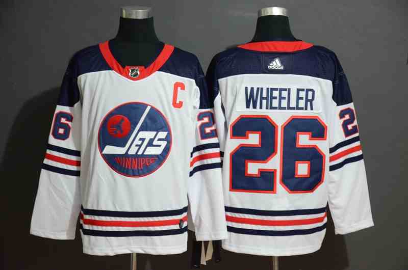 Winnipeg Jets 26 Blake Wheeler White Adidas Jersey