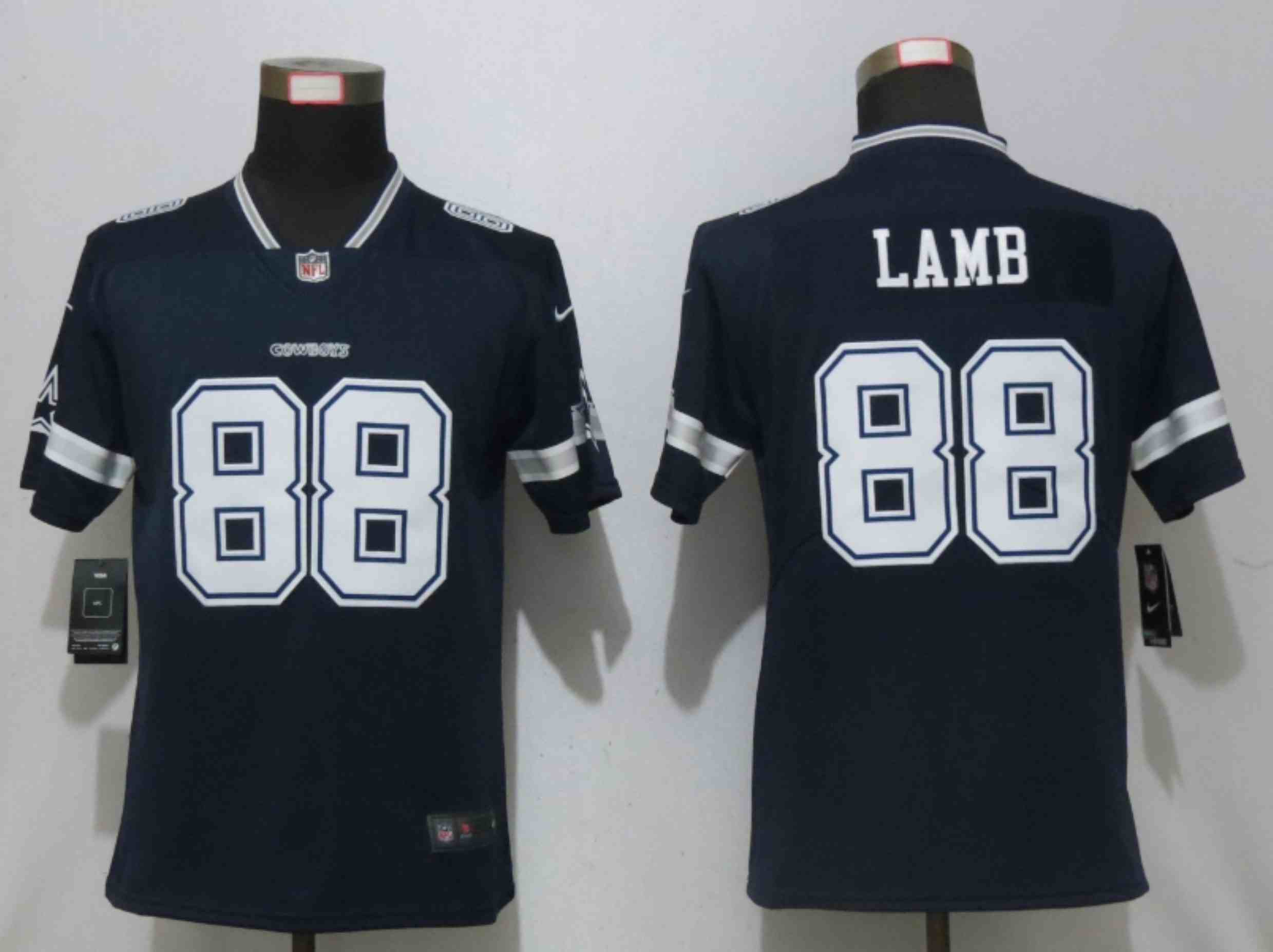Women Nike Dallas cowboys 88 Lamb Nike Blue Alternate Vapor Elite Playe
