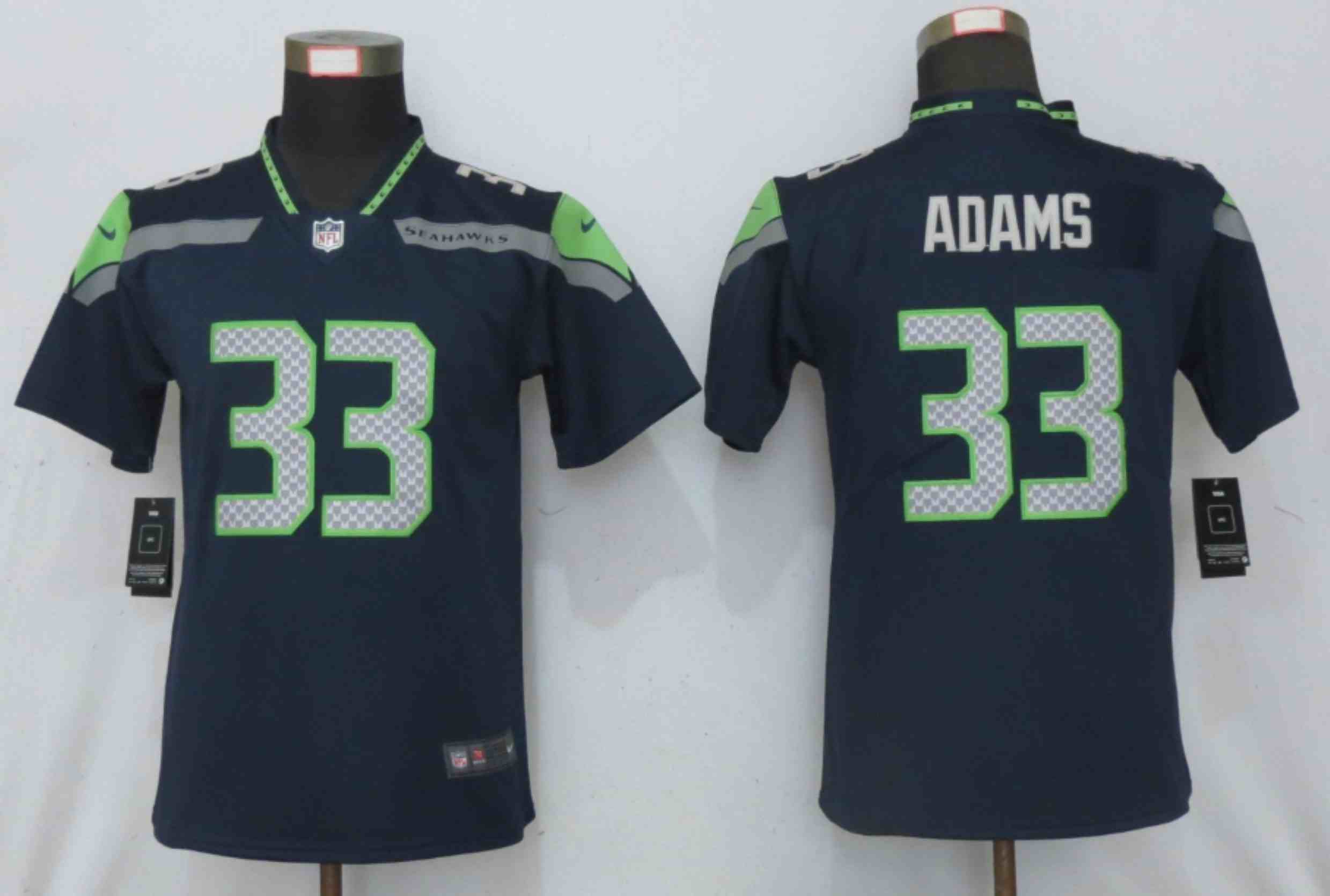 Women Nike Seattle Seahawks 33 Adams Blue 2020 Vapor Untouchable Elite Playe