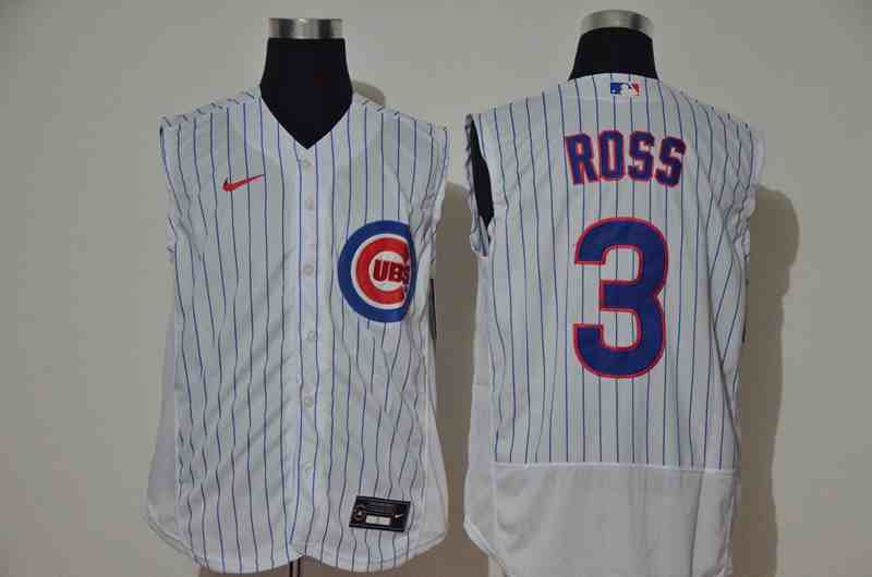 Cubs 3 ROSS White Nike Cool Base Sleeveless Jersey