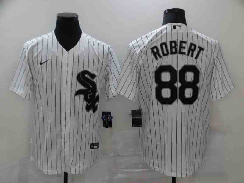 White Sox 88 Luis Robert White 2020 Nike Cool Base Jersey