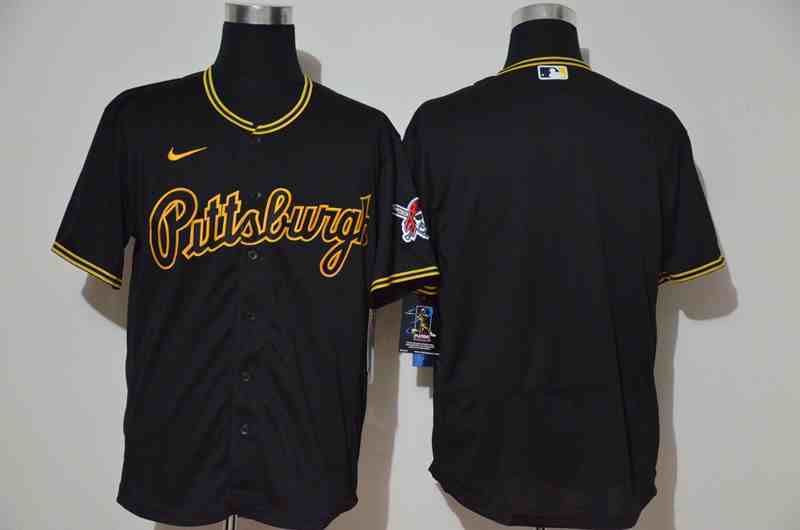 Pirates Blank Black Gold Nike  Jersey