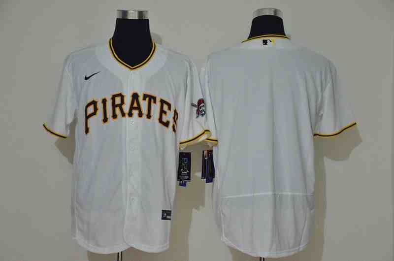 Pirates Blank White Gold Nike Jersey