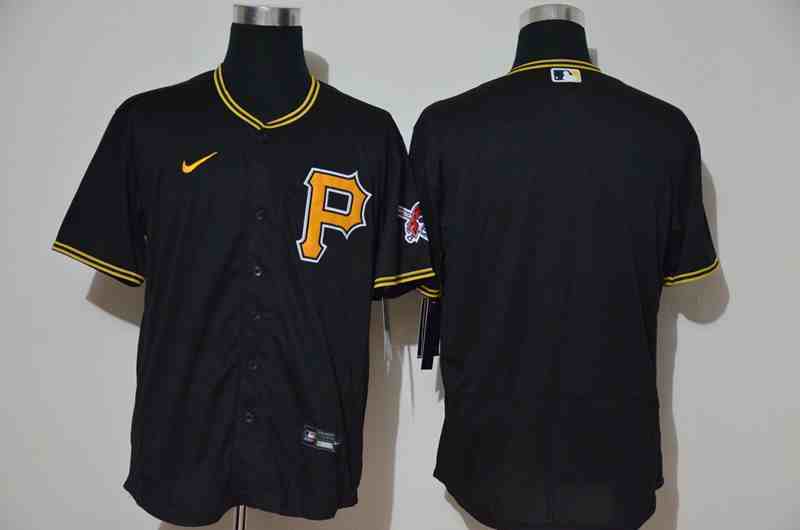 Pirates Blank Black Gold Nike Jersey