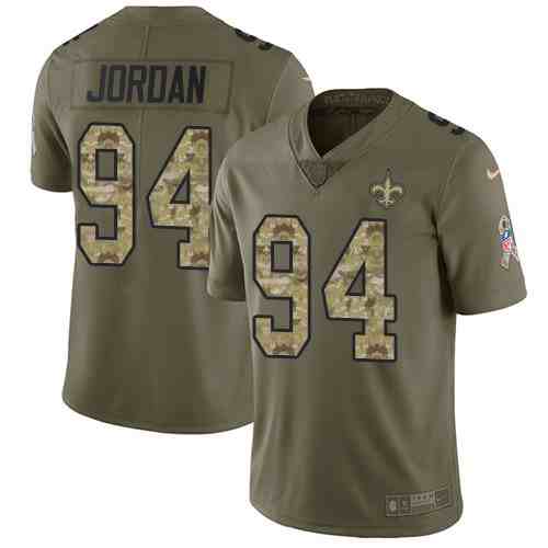 Nike Saints 94 Cameron Jordan Olive Camo Salute To Service Limited Youth  Jersey