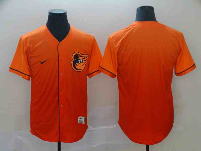 Orioles Blank Orange Drift Fashion Jersey