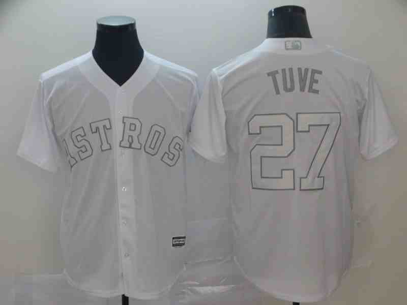 Astros 27 Jose Altuve Tuve White 2019 Players' Weekend Player Jersey