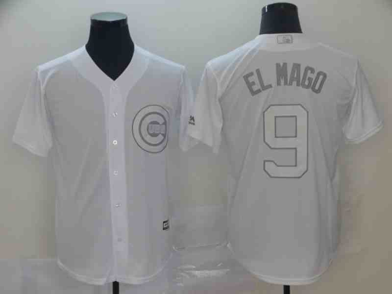 Cubs 9 Javier Baez  El Mago  White 2019 Players' Weekend Player Jersey