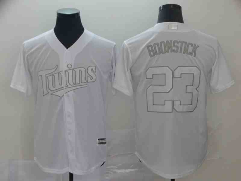 Twins 23 Nelson Cruz Boomstick White 2019 Players' Weekend Player Jersey