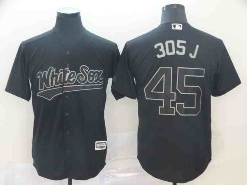 White Sox 45 Michael Jordan 305 J  Black 2019 Players' Weekend Player Jersey