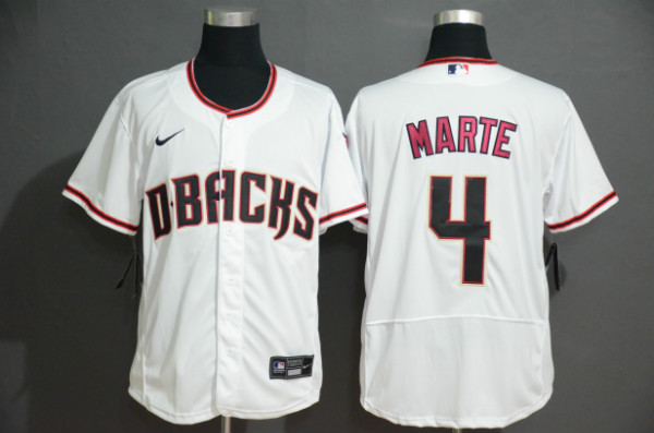 Diamondbacks 4 Ketel Marte White Nike Flexbase Jersey