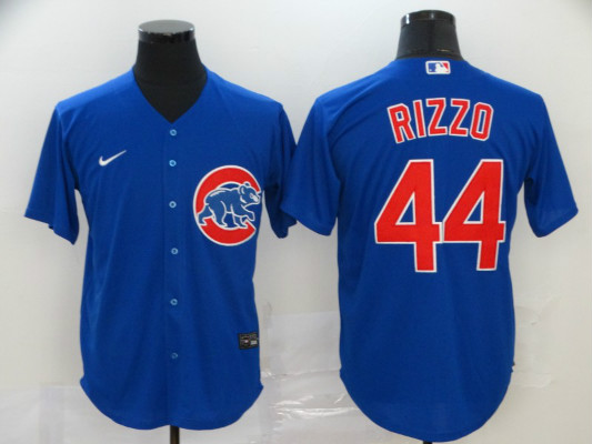Cubs 44 Anthony Rizzo Royal 2020 Nike Cool Base Jersey