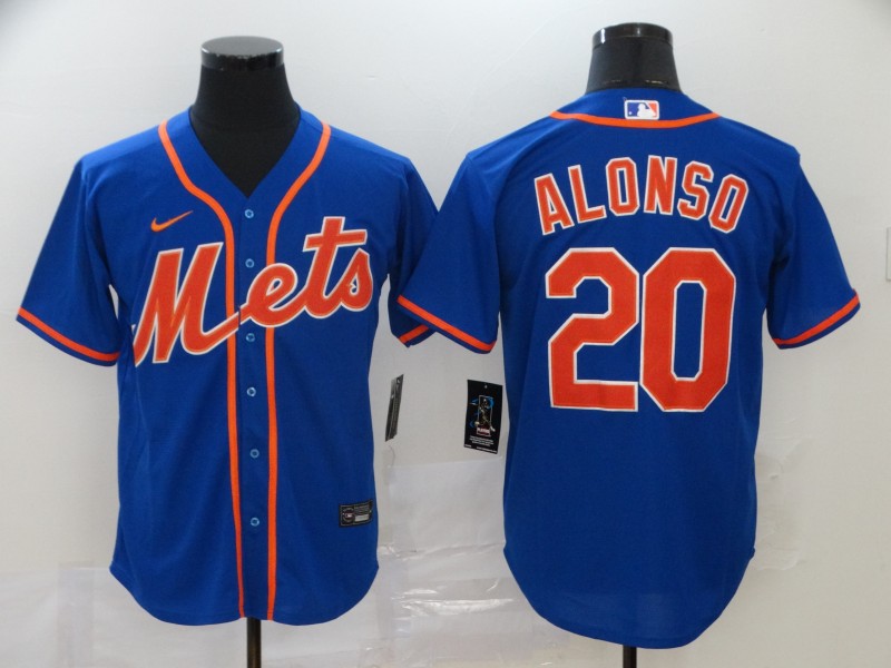 Mets 20 Pete Alonso Royal 2020 Nike Cool Base Jersey