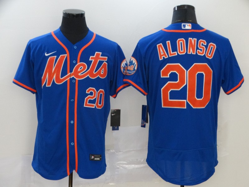 Mets 20 Pete Alonso Royal 2020 Nike Flexbase Jersey