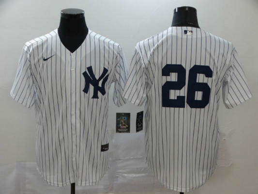 Yankees 26 DJ LeMahieu White 2020 Nike Cool Base Jerseys