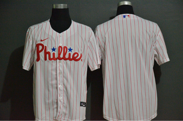 Phillies Blank White 2020 Nike Cool Base Jersey