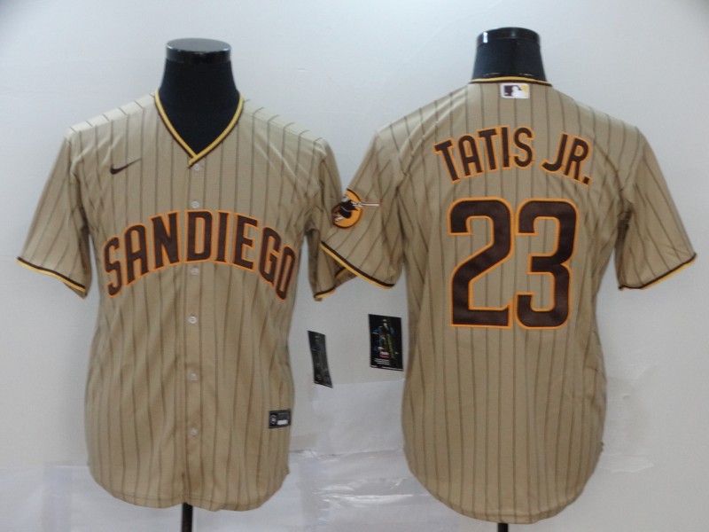 Padres 23 Fernando Tatis Jr. Brown Nike 2020  Jerseys