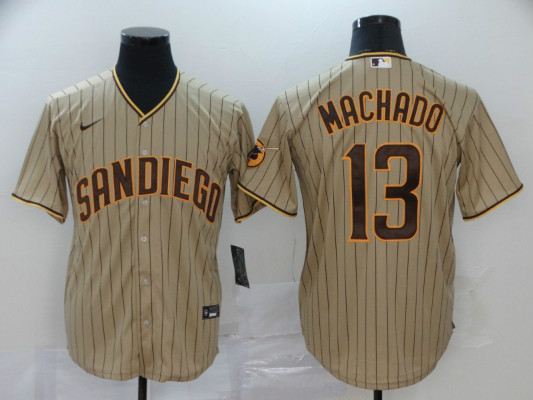 Padres 13 Manny Machado Brown Nike 2020 Flexbase Jerseys
