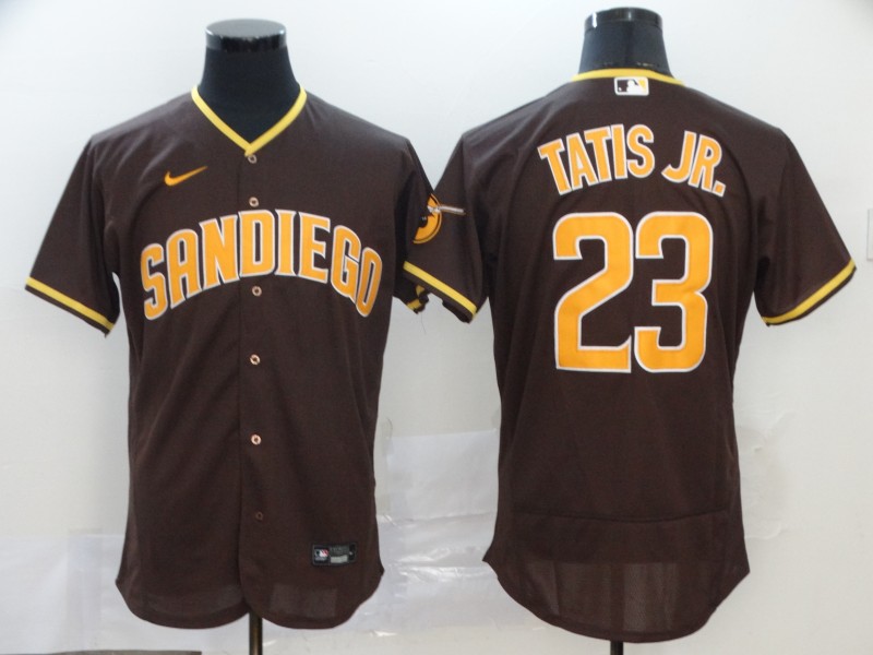 Padres 23 Fernando Tatis Jr. Brown Nike 2020 Flexbase Jersey